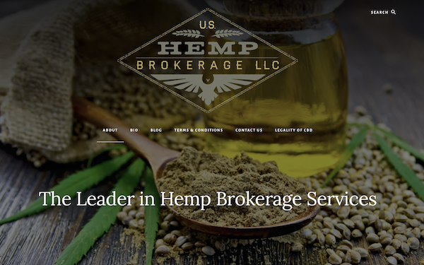 Screenshot of US Hemp Brokerage